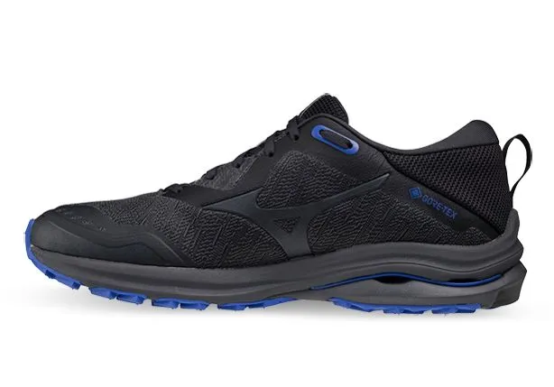 Mizuno Wave Rider GTX (D Width) - Blackened Pearl Violet Blue (Mens)