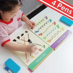 Montessori Children Toys Drawing Tablet DIY Color Shape Math Match Game Book Drawing Set  Learning Educational Toys For Children