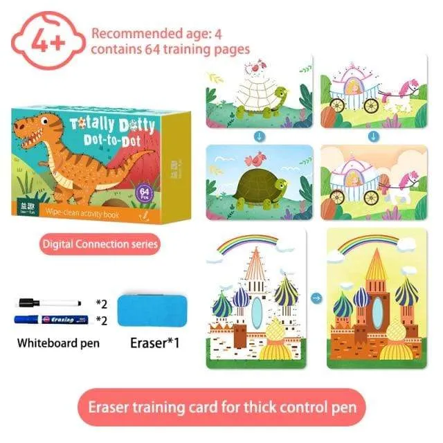 Montessori Children Toys Drawing Tablet DIY Color Shape Math Match Game Book Drawing Set  Learning Educational Toys For Children