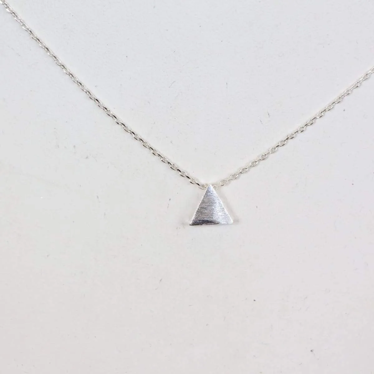 Necklace Set, Gold And Rhodium Triangle Charm, Rhodium And Gold Dipped Necklace, Minimalist Necklace, Gift Necklace (SS99/100)