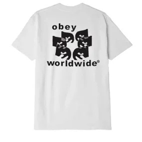 Obey men's short sleeve t-shirt Worldwide Eyes Classic 165263364 white