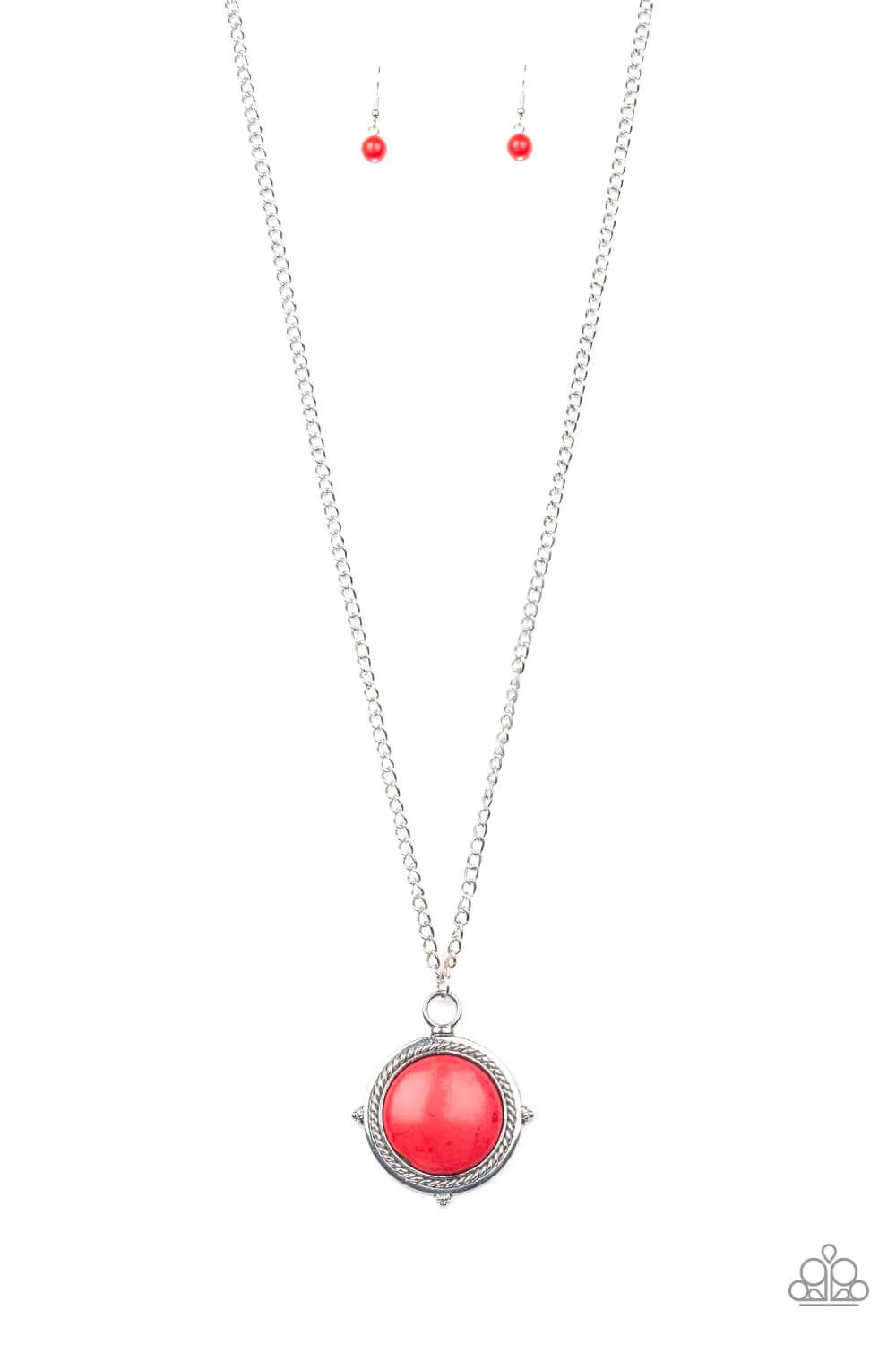 Paparazzi Accessories  - Desert Equinox #N207 Box 3 - Red Necklace