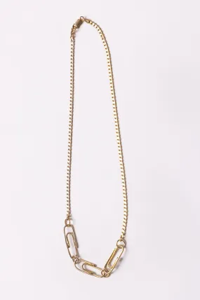 Paperclip Necklace | Gold