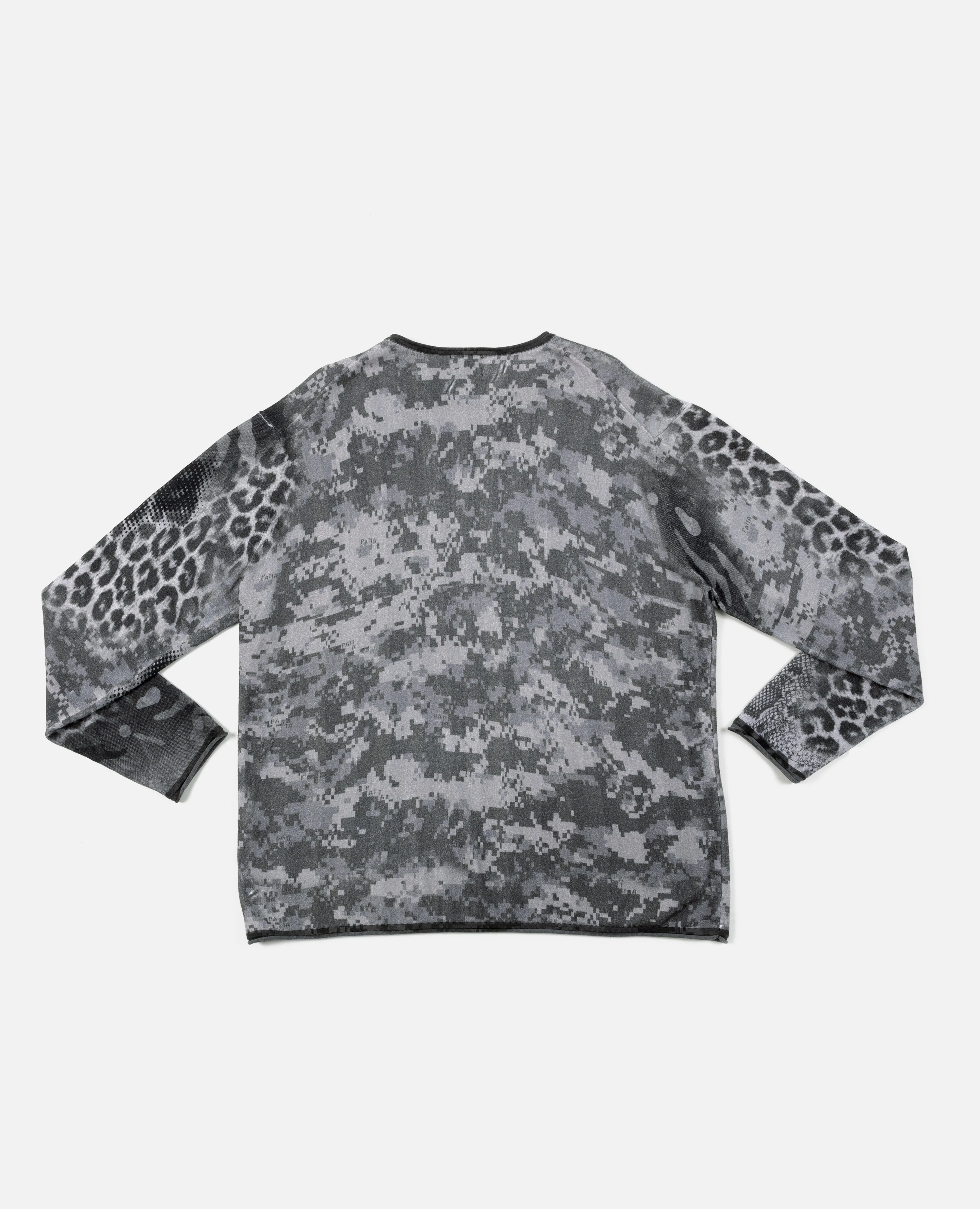 Patta Jungle Knitted Longsleeve T-Shirt (Multi/Grayscale)