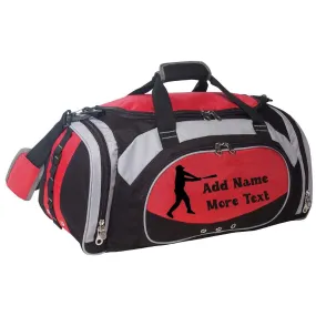 Personalized Deluxe Sports Duffel Bag for Kids and Adults - Baseball