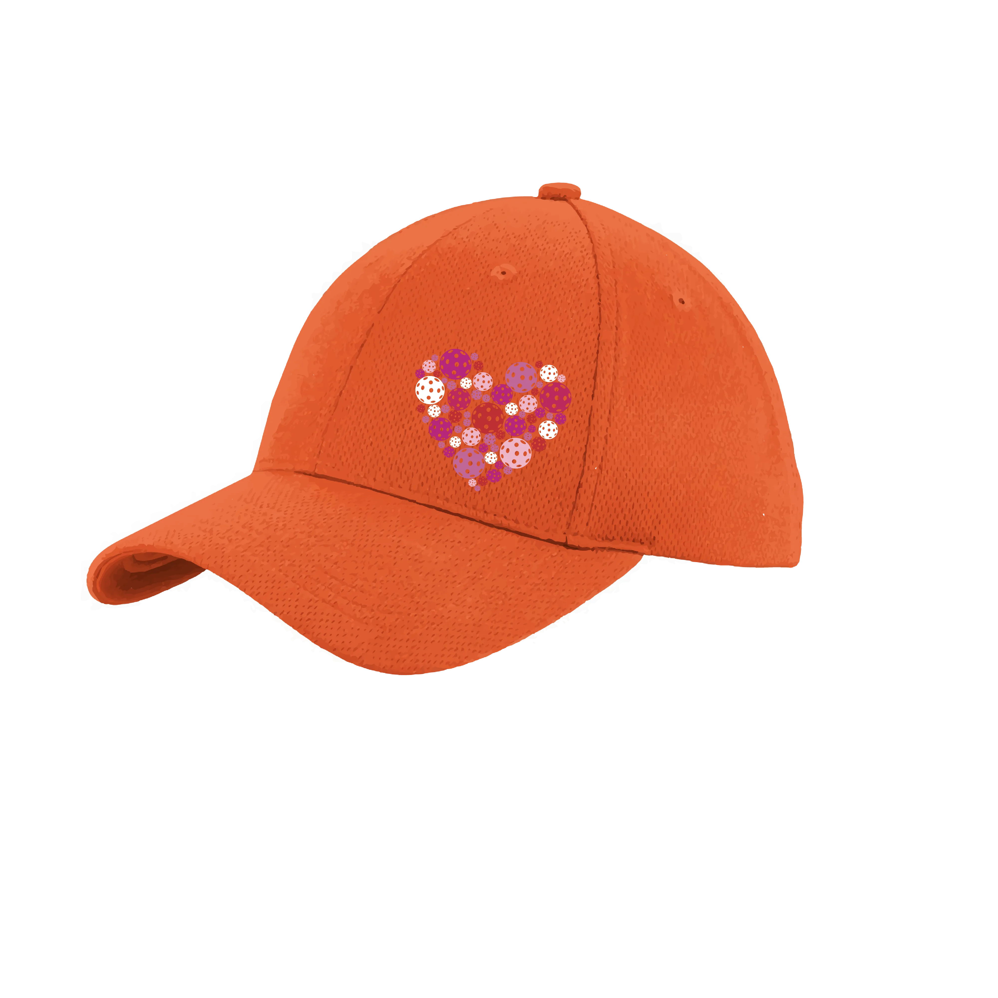 Pickleball Heart (Customizable) | Pickleball Hat | Moisture-Wicking 100% Polyester