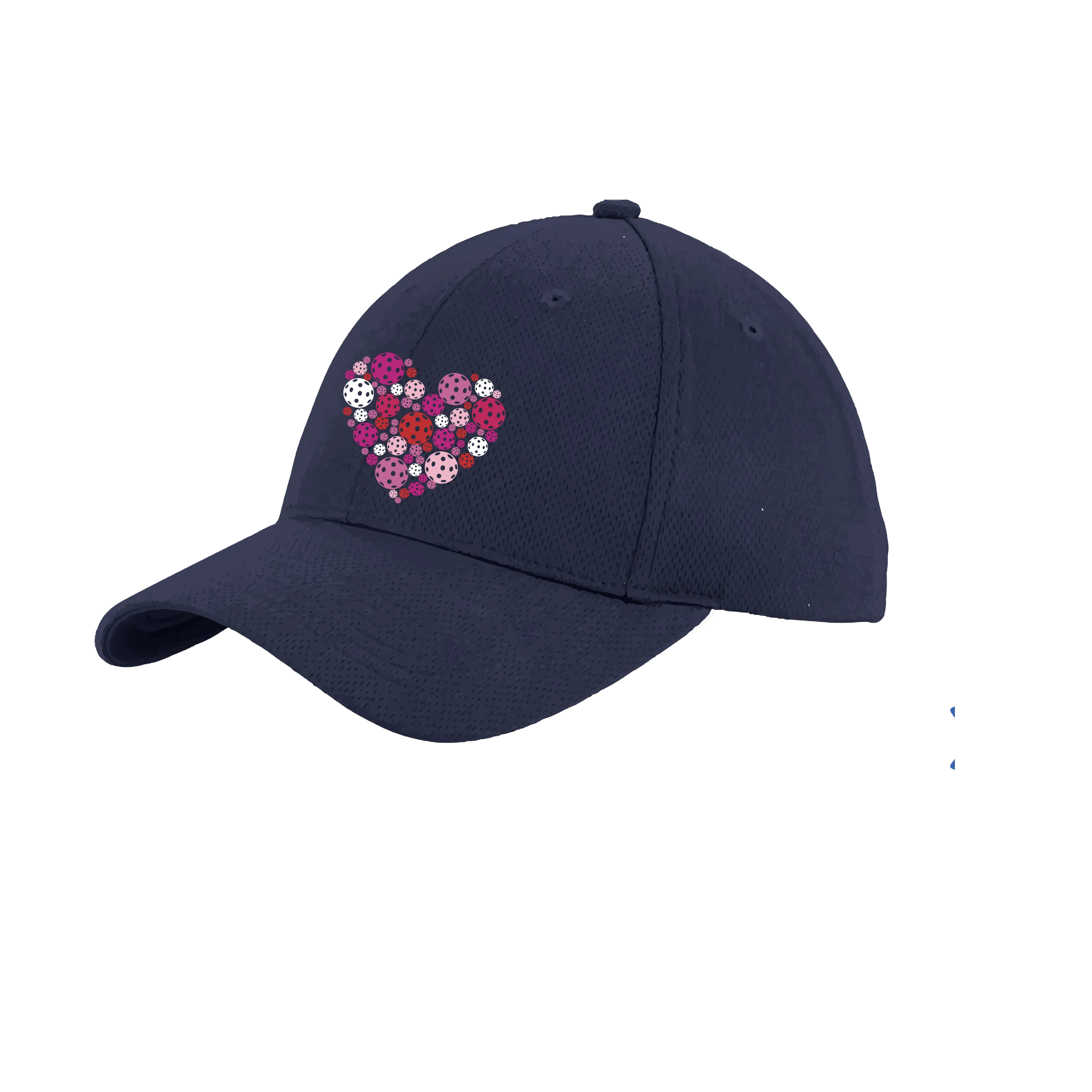 Pickleball Heart (Customizable) | Pickleball Hat | Moisture-Wicking 100% Polyester