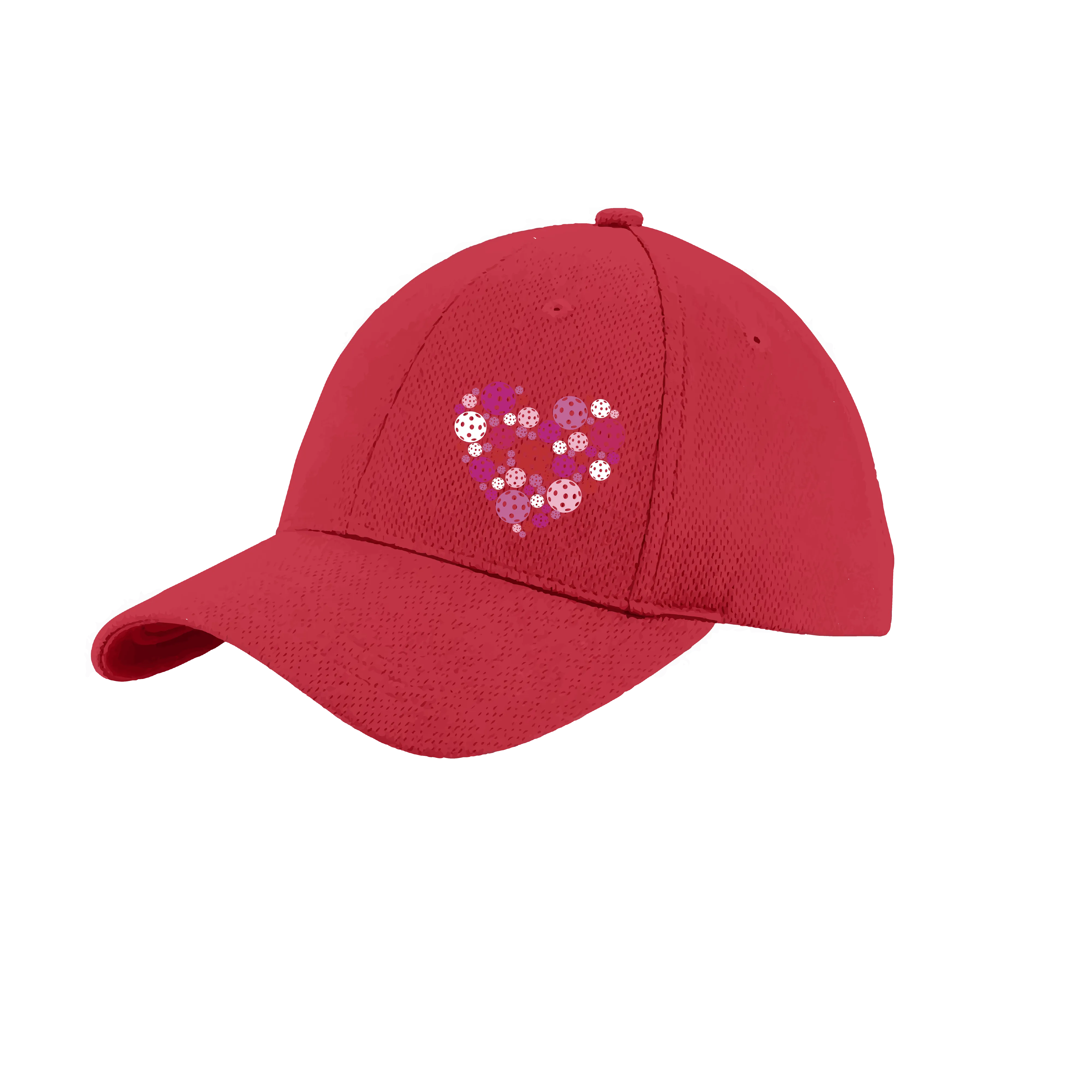 Pickleball Heart (Customizable) | Pickleball Hat | Moisture-Wicking 100% Polyester