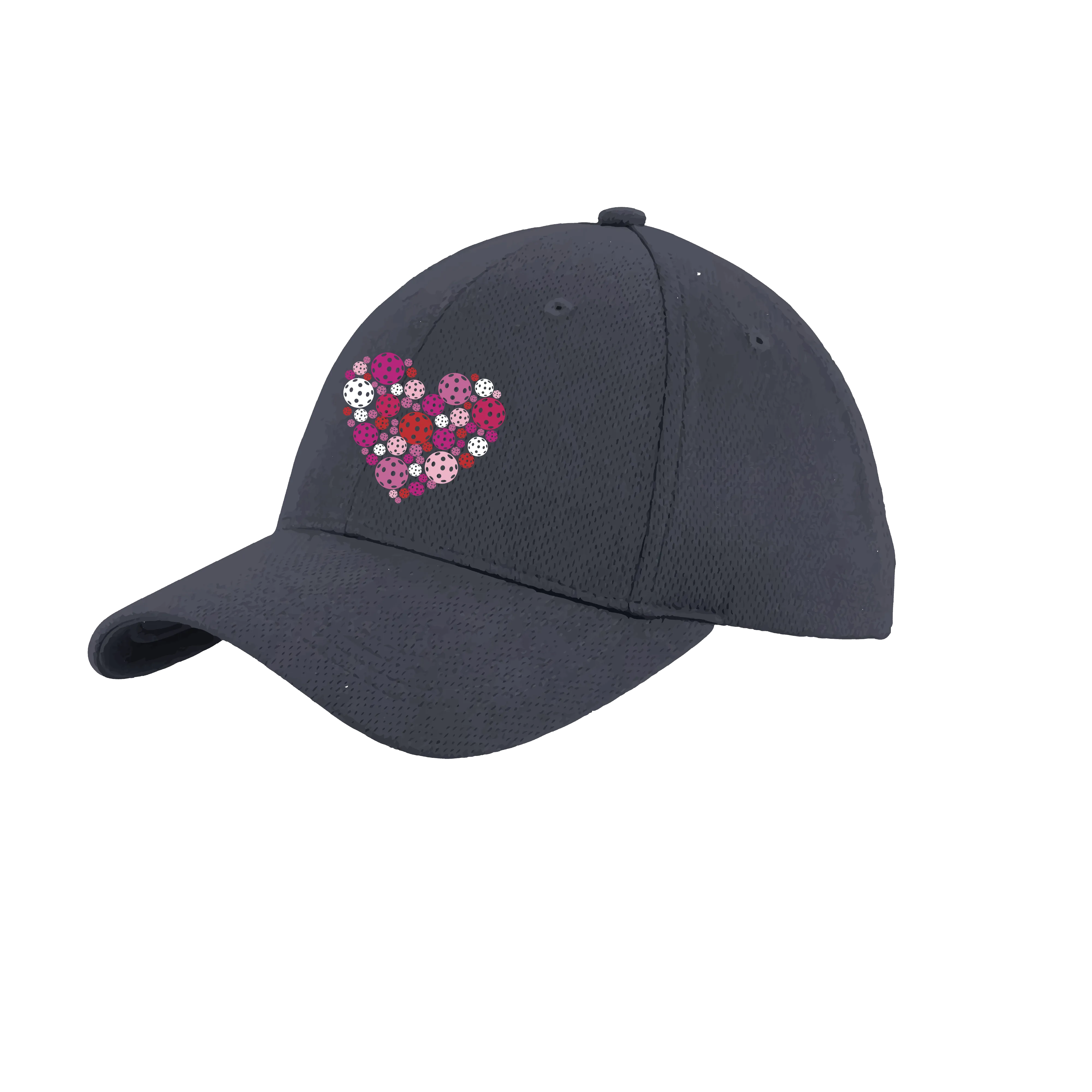 Pickleball Heart (Customizable) | Pickleball Hat | Moisture-Wicking 100% Polyester