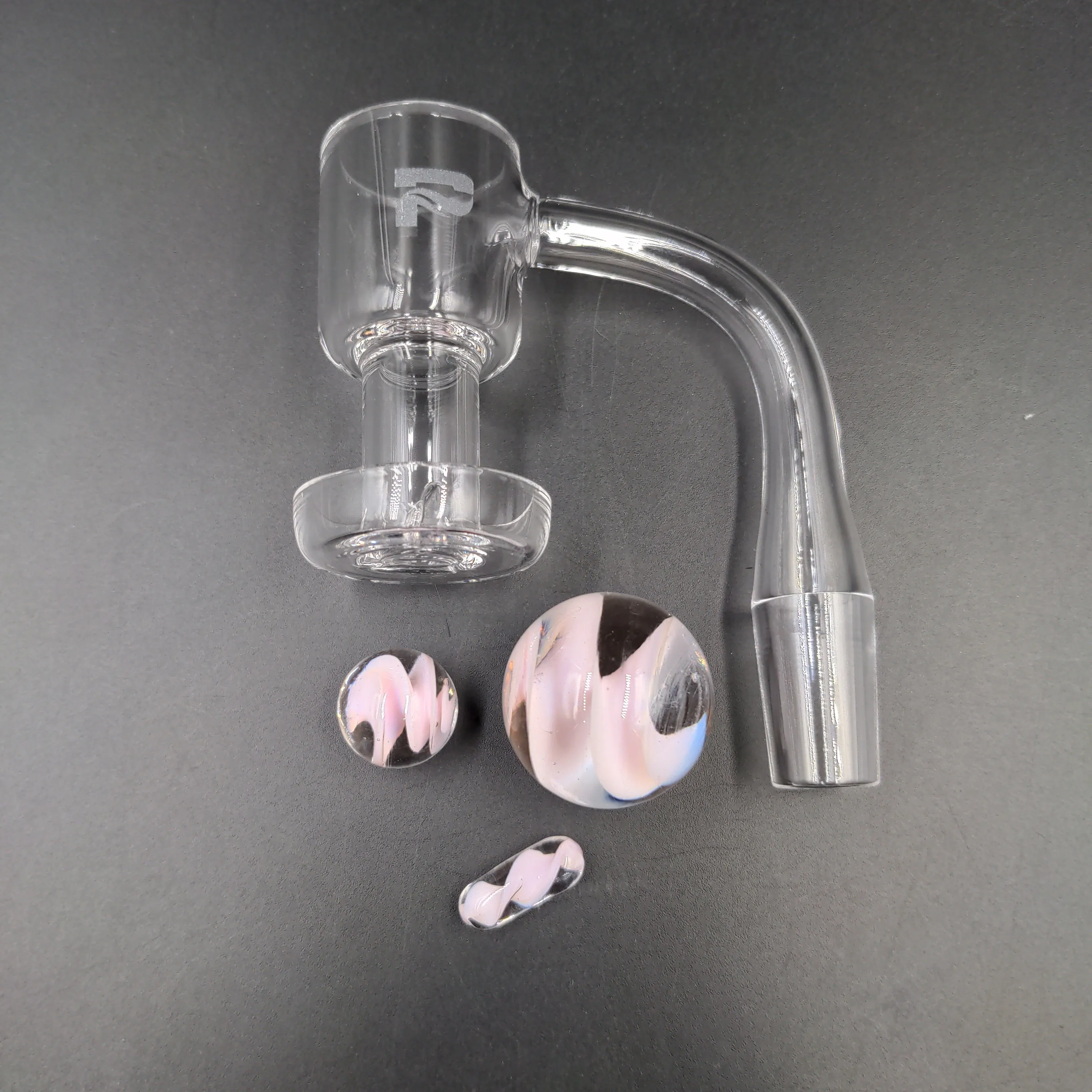 Pulsar Terp Slurper Twist Marble Set | 4pc | 14mm Male