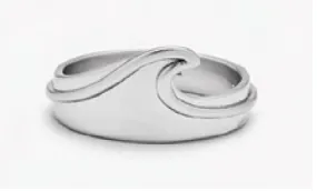 Puravida KONA SILVER Wave RING