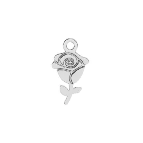 Rose Charm | Sterling Silver