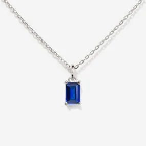 Sapphire Silver Necklace