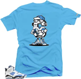 Shirt To Match Jordan 6 UNC University Blue - Snelos 6 Sneaker Tees