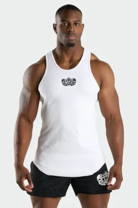 Skull Ribbed Relaxed Fit Tank