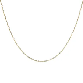 Squared Sparkle Chain Necklace