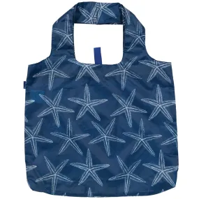 Starfish Navy Blu Bag Reusable Shopping Tote - Machine Washable