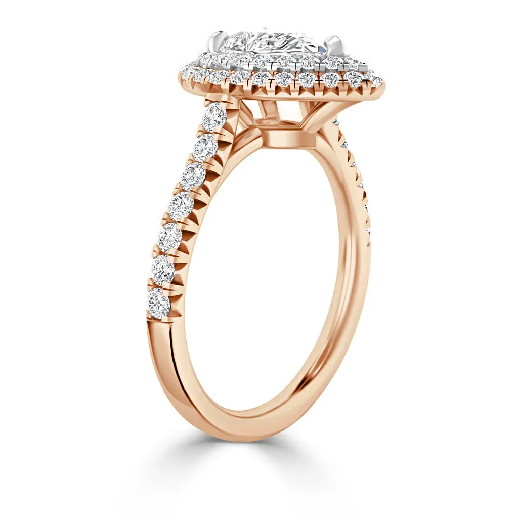 Stephanie - 18ct Rose Gold - Pear