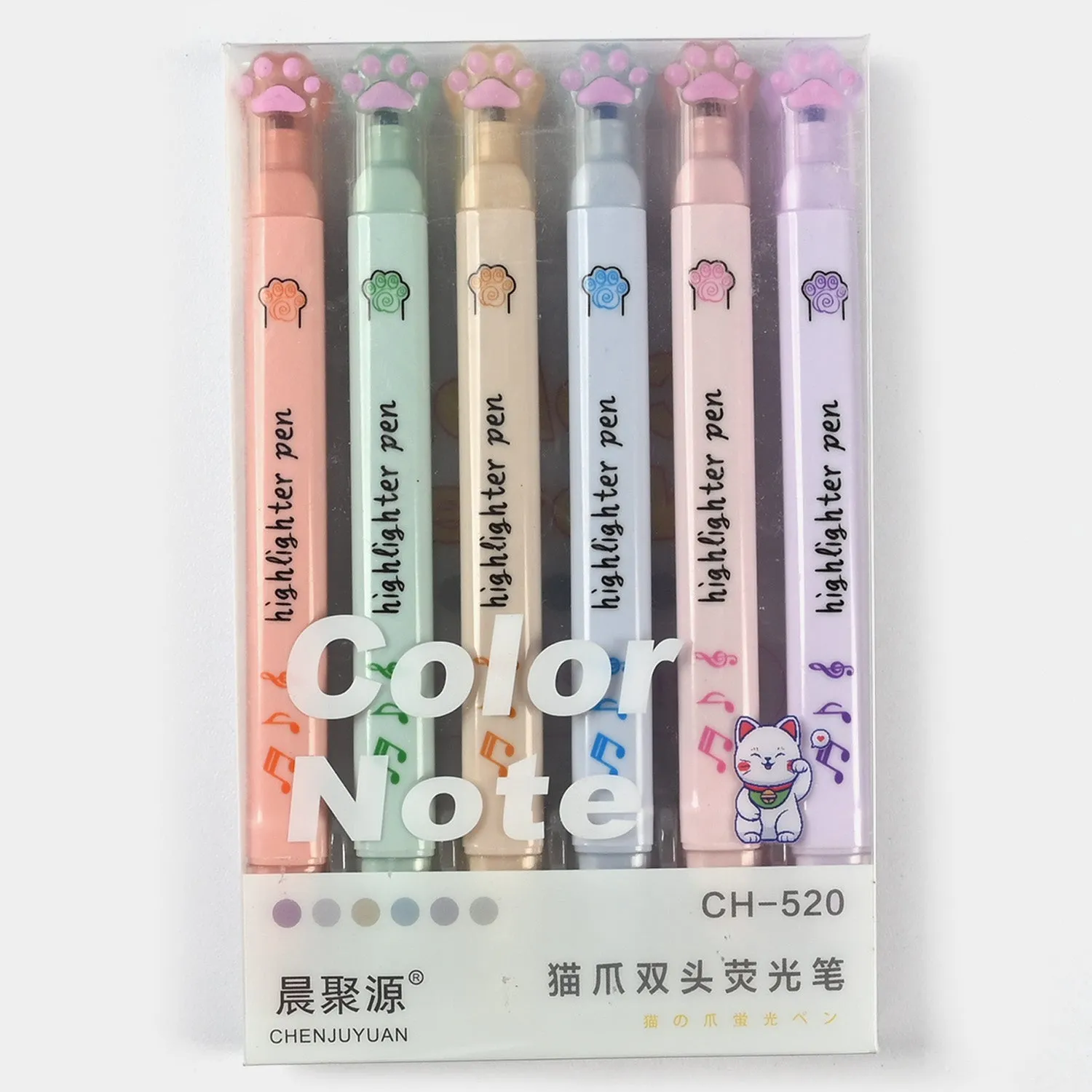 Twin Highlighters/Markers Set | 6PCs