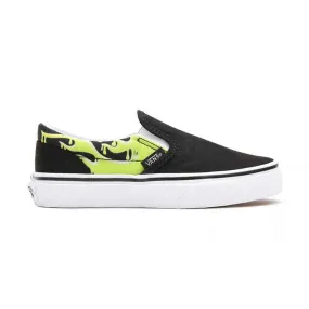 Vans - Kids' (Preschool) Slime Flame Classic Slip On Shoes (4BUT31M)