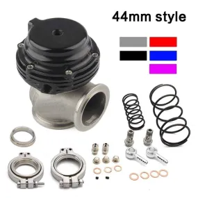 Water Cooler 44mm Wastegate External Turbo With Flange Hardware MV-R Water Cooled With Logo Red Blue Black