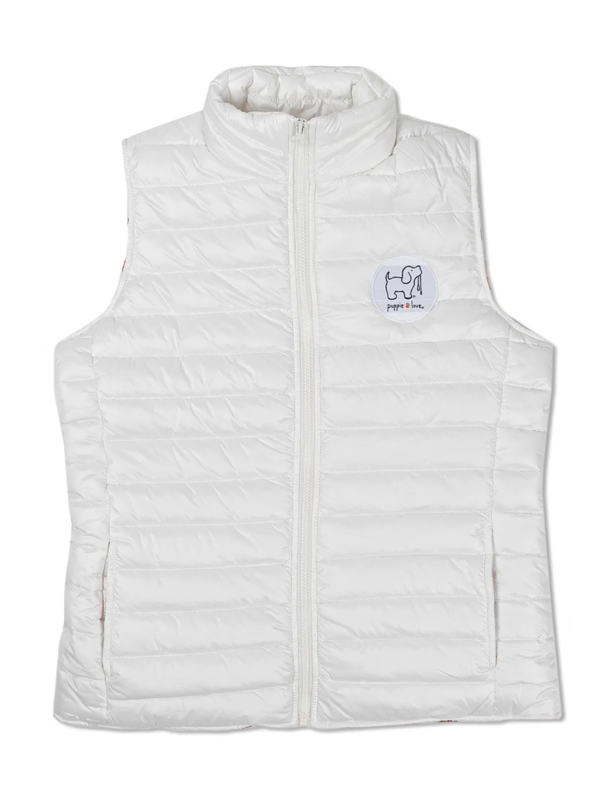 WHITE PUFFER VEST