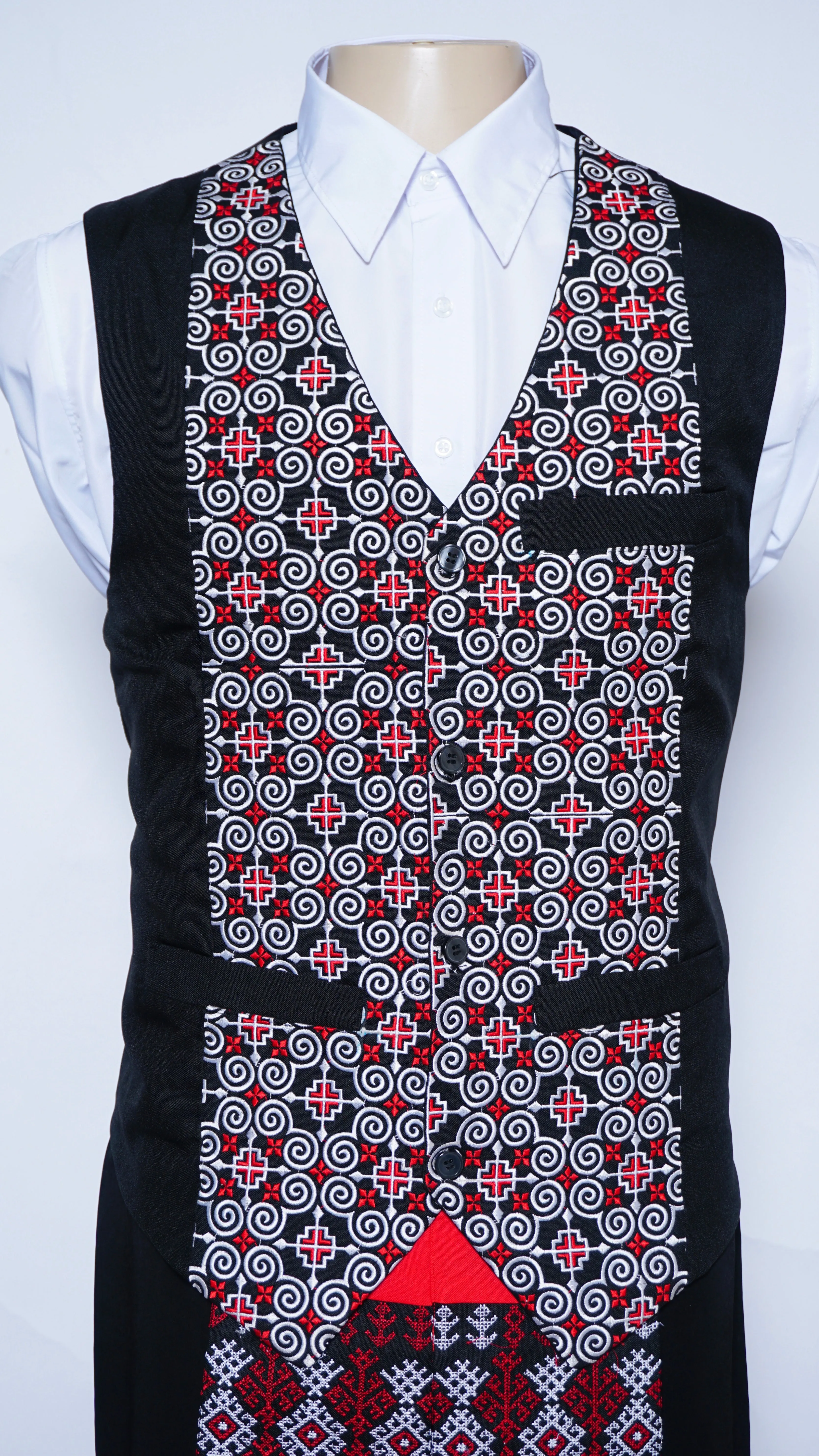 White Qwj Vest (48")