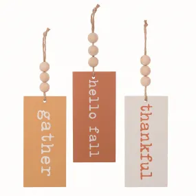 Wood Wine Tags Set of 3